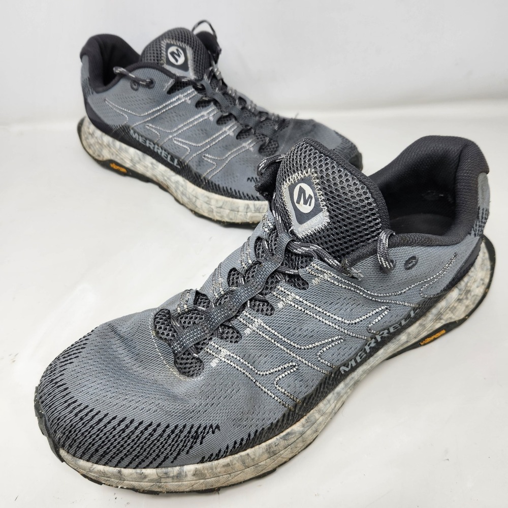 Merrell Moab Flight Mens 12 Granite Grey Trail Running Shoes J066847 Vibram